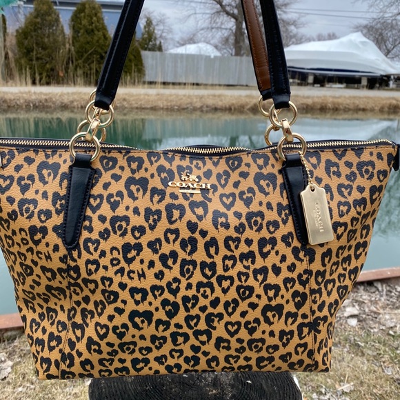 Coach Handbags - 💙HP💙NO OFFERS💙COACH F23238 LEOPARD TOTE